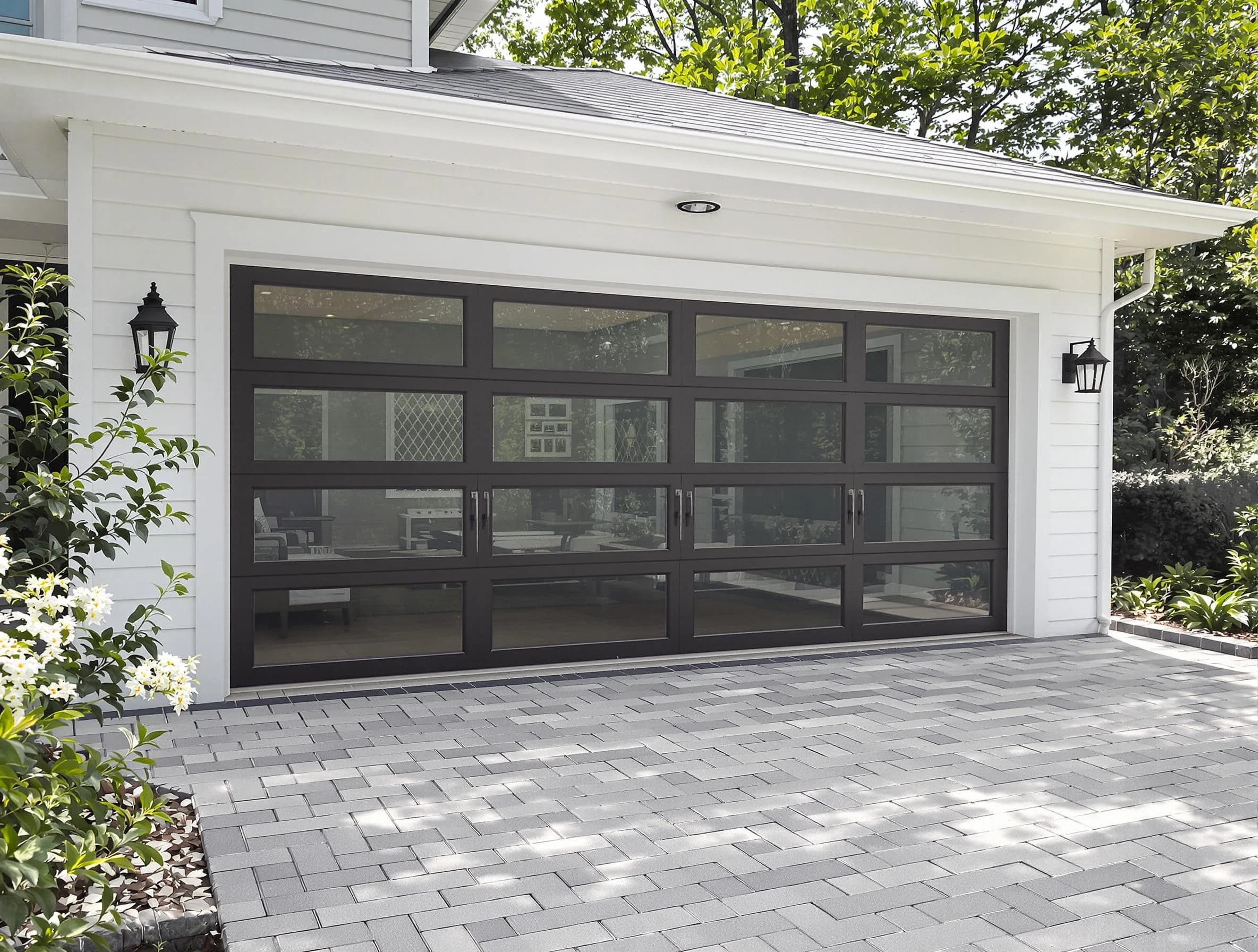 Meadow Lake Garage Door Repair design specialist presenting custom garage door options to Meadow Lake homeowner