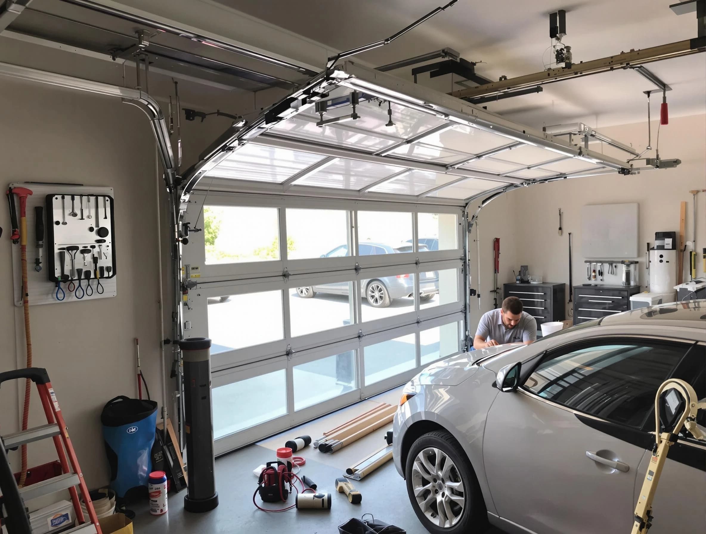 Garage door noise reduction service by Meadow Lake Garage Door Repair in Meadow Lake