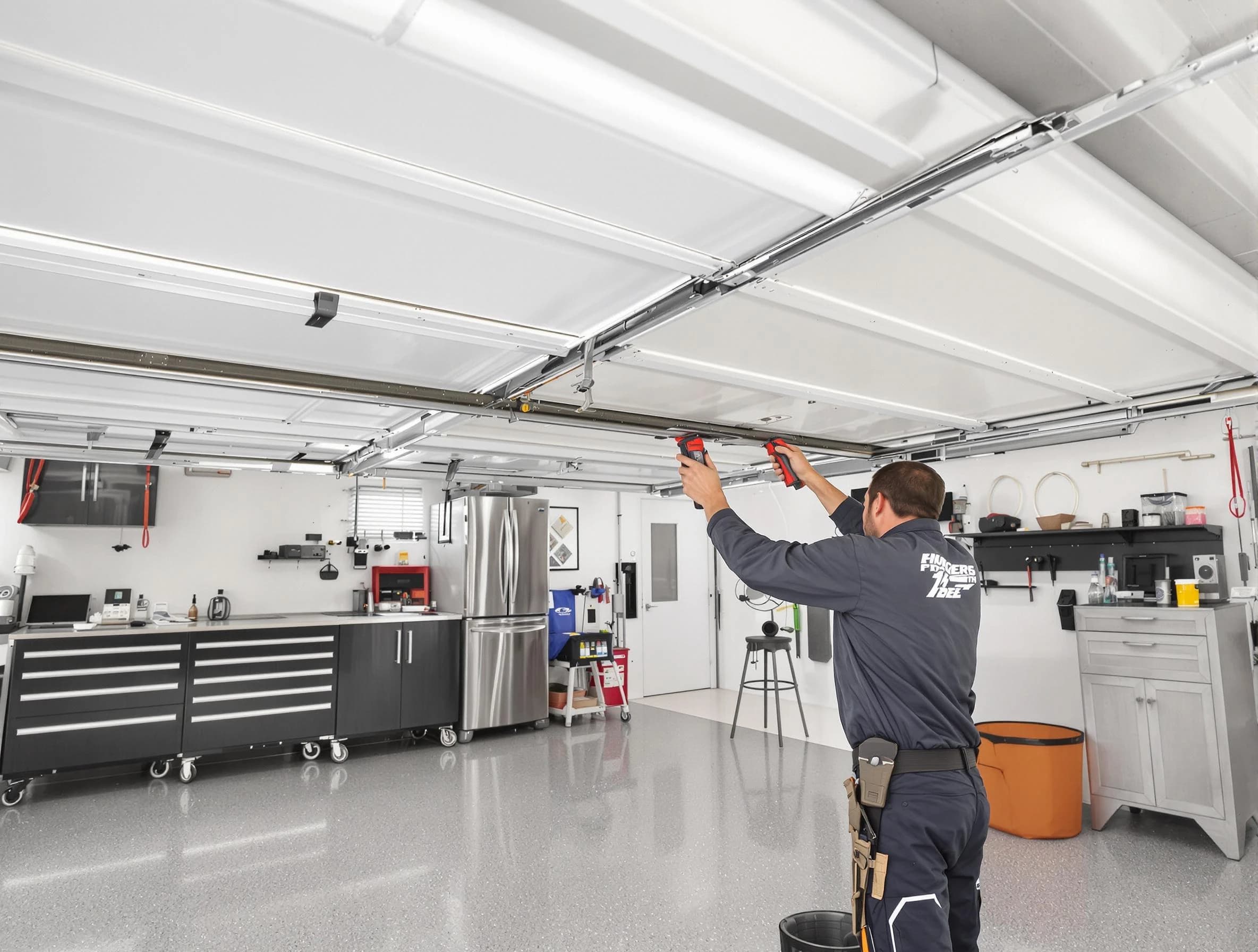 Overhead garage door repair service by Meadow Lake Garage Door Repair in Meadow Lake