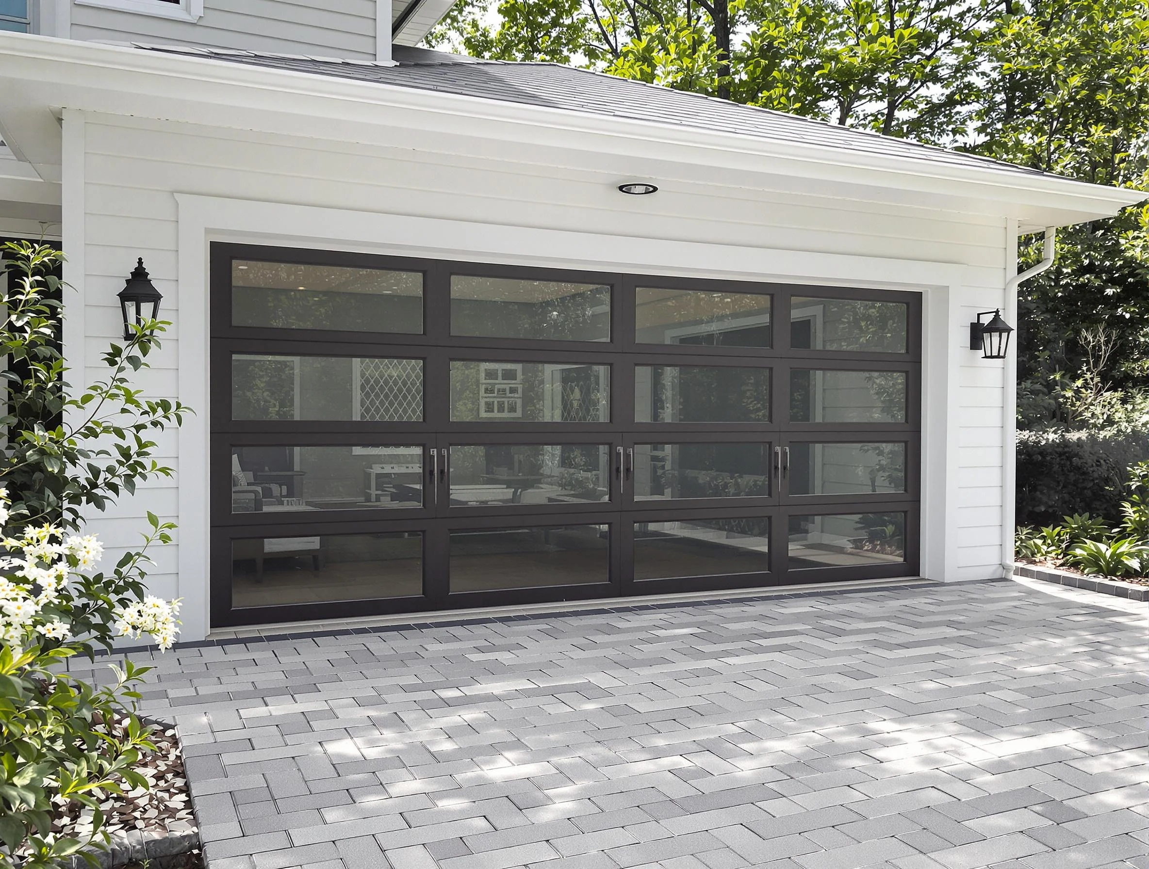 Meadow Lake Garage Door Repair design specialist presenting custom garage door options to Meadow Lake homeowner